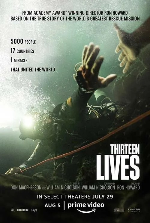 Thirteen Lives movie poster on Helix IPTV